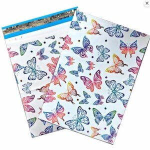 40 6x9 Colorful Butterflies Designer Polymailer